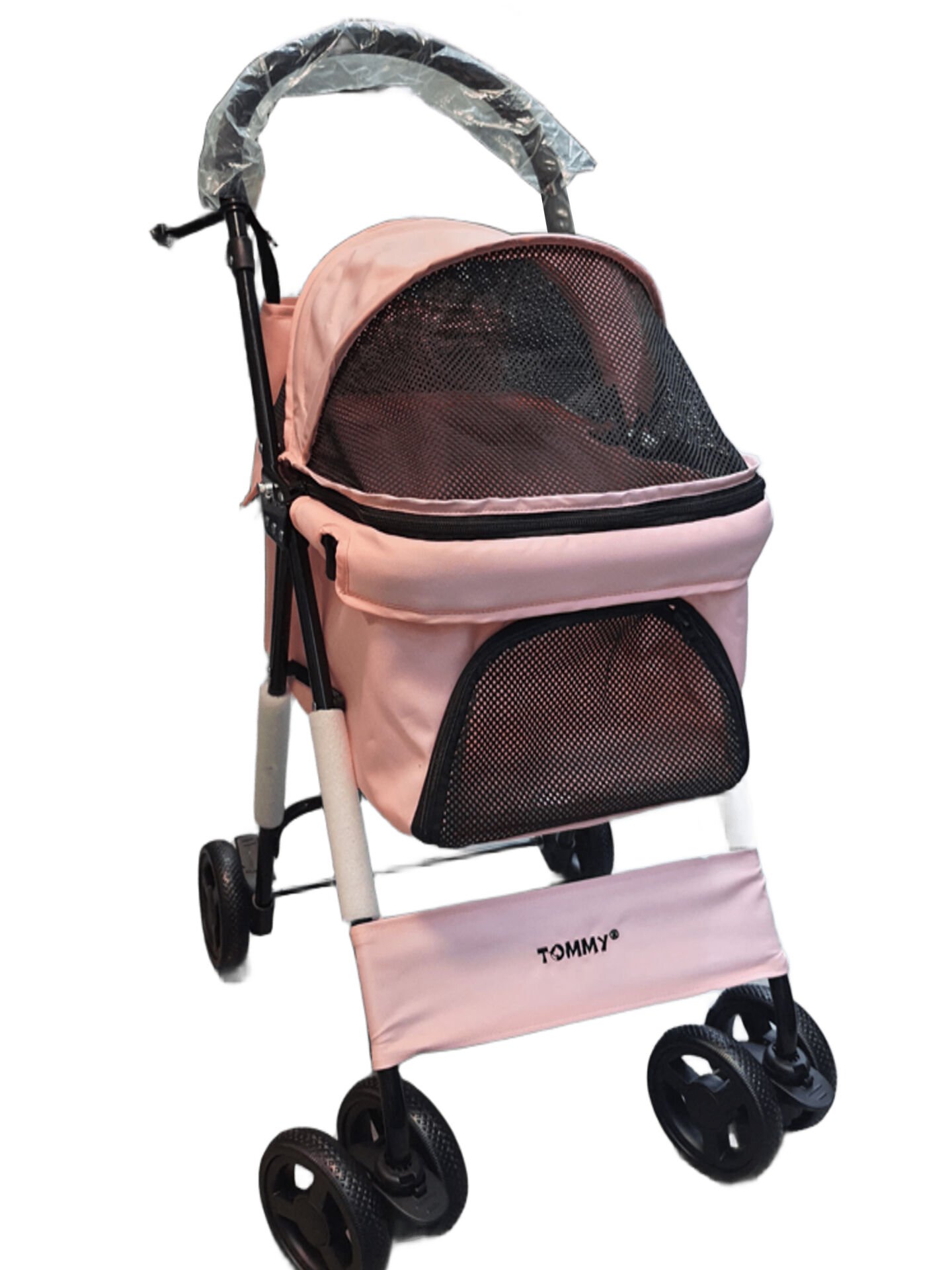 Tommy Evcil Hayvan Arabası 60x42,5x89,5 Pembe Max 15 Kg